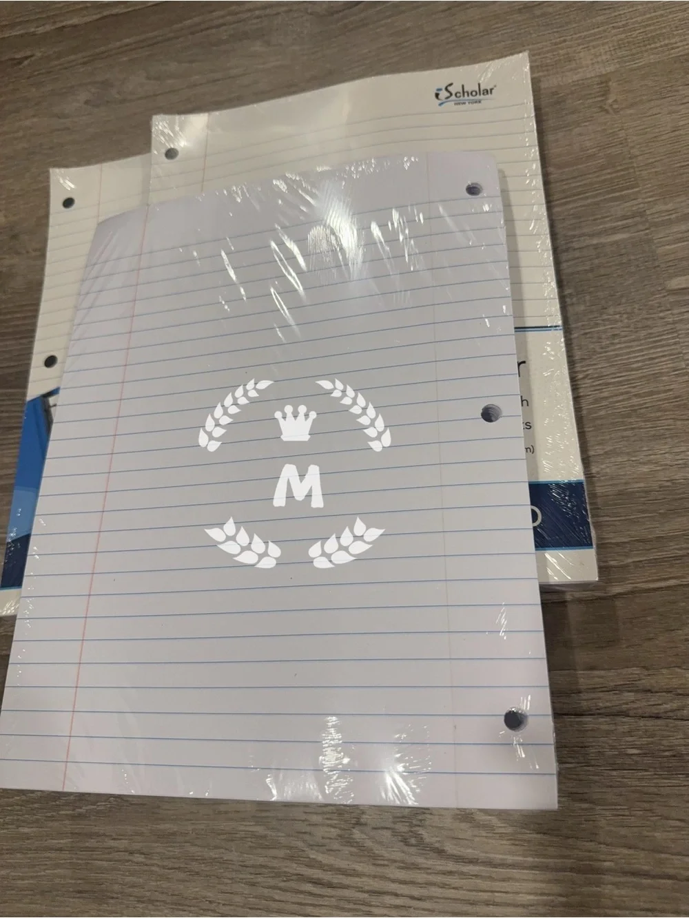 IScholar Wide Rulled Filler Paper 3 Hole Punch 10.5X8in 200 Sheets X 3 Pack